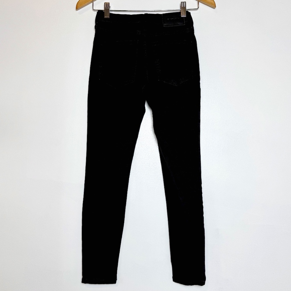 Everlane Mid Rise Skinny Ankle Jeans in Black, Women's Size 25 L26 - Picture 6 of 11